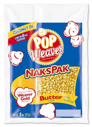 Portion Pack Popcorn Includes Popcorn, Popping Oil, Salt, and Butter Flavor